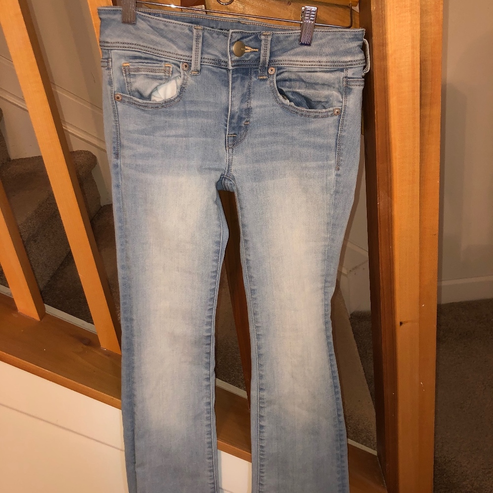 American Eagle super super stretchy kick boot jean